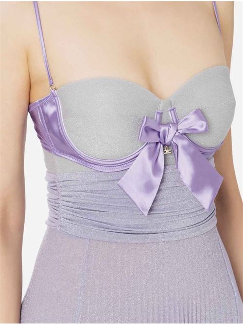 Abito red carpet in jersey lurex con reggiseno ELISABETTA FRANCHI | AB62942E2.CH7